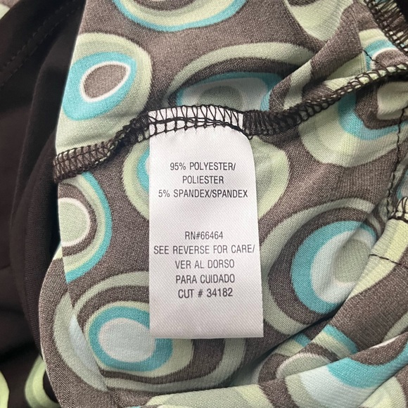 Studio 1 Y2K Geometric Polka Dot V Line Fit Flare Dress Z - Picture 7 of 7